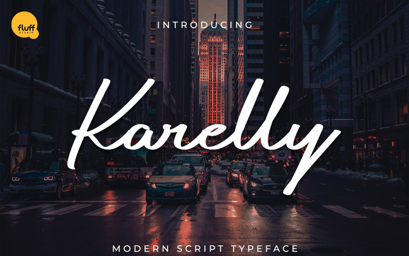 Karelly - Modern Komut Dosyası Yazı Tipi Yazı Tipi