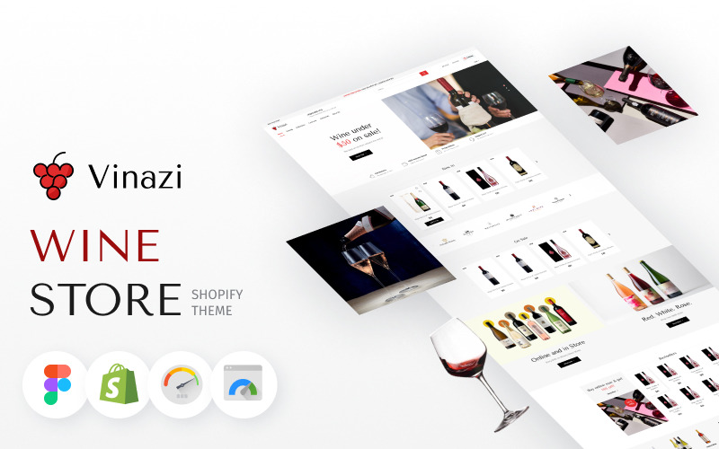 Vinazi是Shopify饮料和葡萄酒电子商务的主题