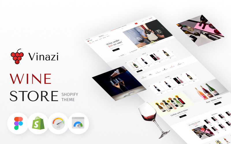 Vinazi - 饮料和葡萄酒电子商务 Shopify 主题