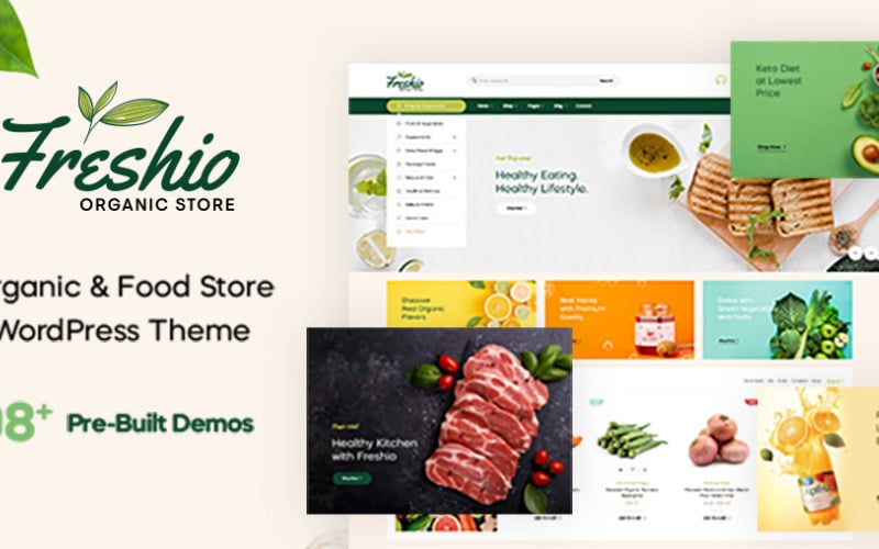 Freshio - Organic, loja de alimentos Prestashop 1.7.8.x , 8.0