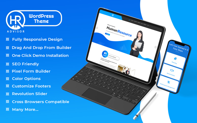 HR-adviseur-Human Resources en werving WordPress-thema