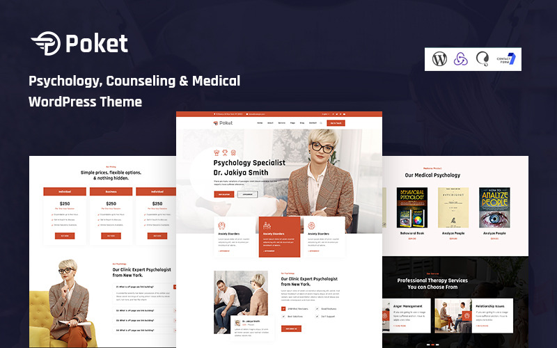 Poket - Tema WordPress de Psicologia, Aconselhamento e Medicina