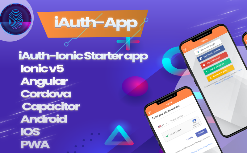 Початковий додаток iAuthentication Ionic 5