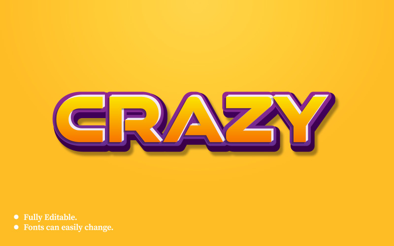 Crazy 3D Text Effect Template