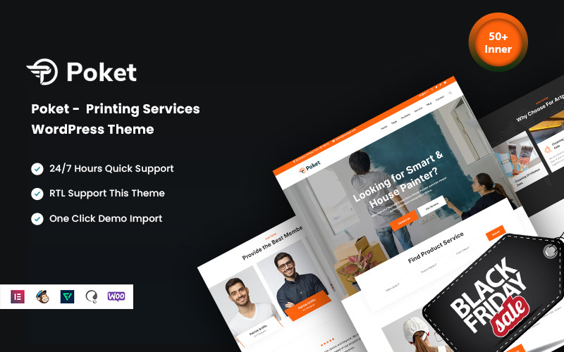 Poket - Afdrukservices WordPress-thema