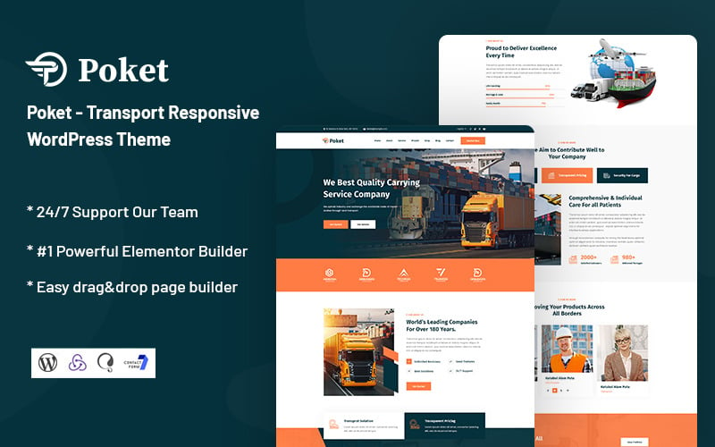 Poket - Tema WordPress adaptable al transporte