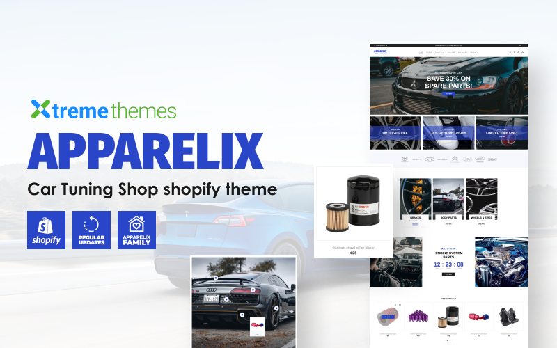 Apparelix Car Tuning Shop Shopify-tema