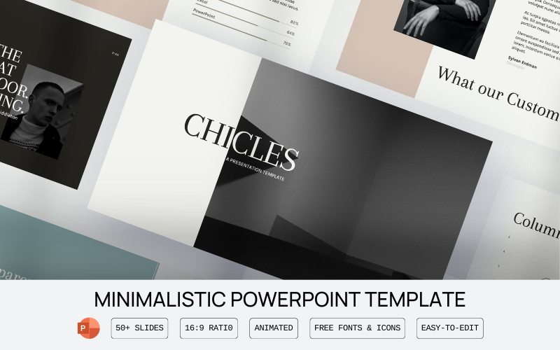 Chicles – мінімалістичний шаблон PowerPoint