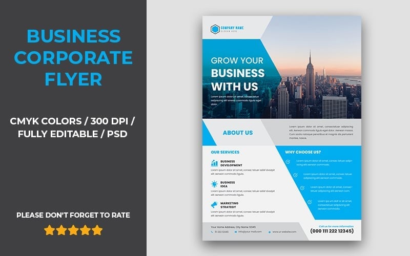 Professional Corporate Business Flyer Design Template