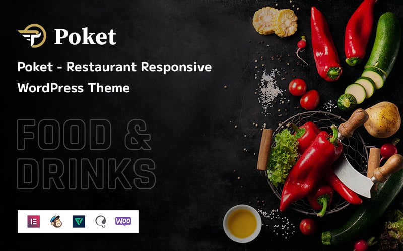 Poket - Responsywny motyw WordPress w restauracji