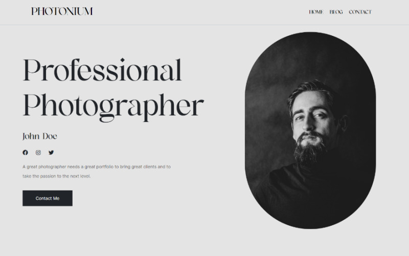 Photonium - Fotograaf Elementor WordPress-thema