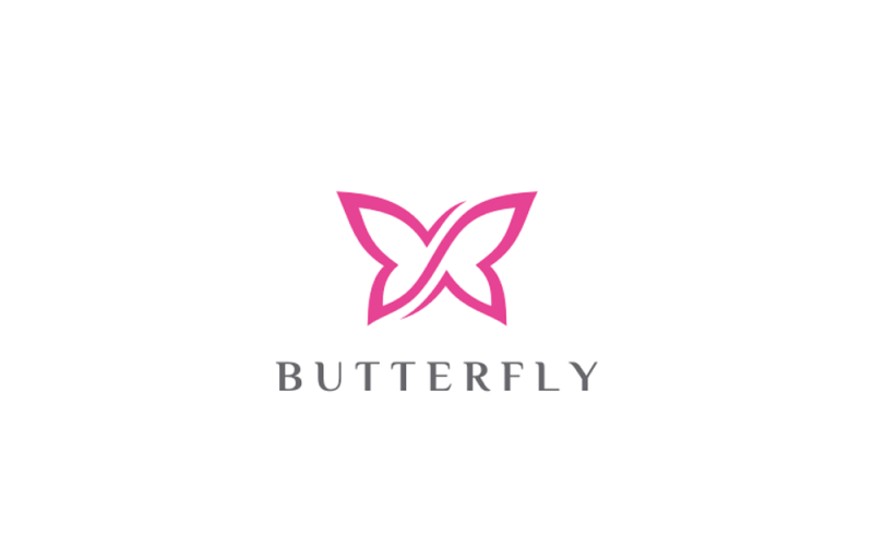 Infinity Butterfly Logo Template