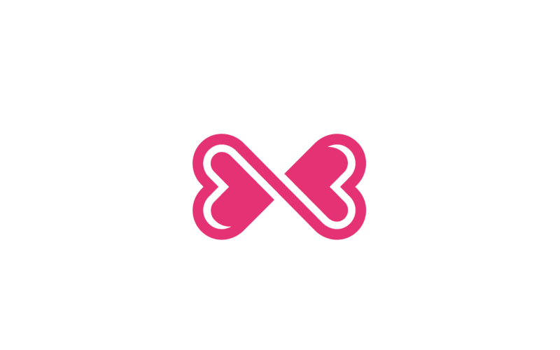 Infinity Hearts Logo Vorlage