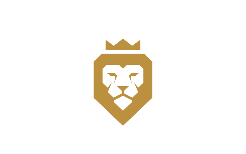 King Lion Vector Logo Template