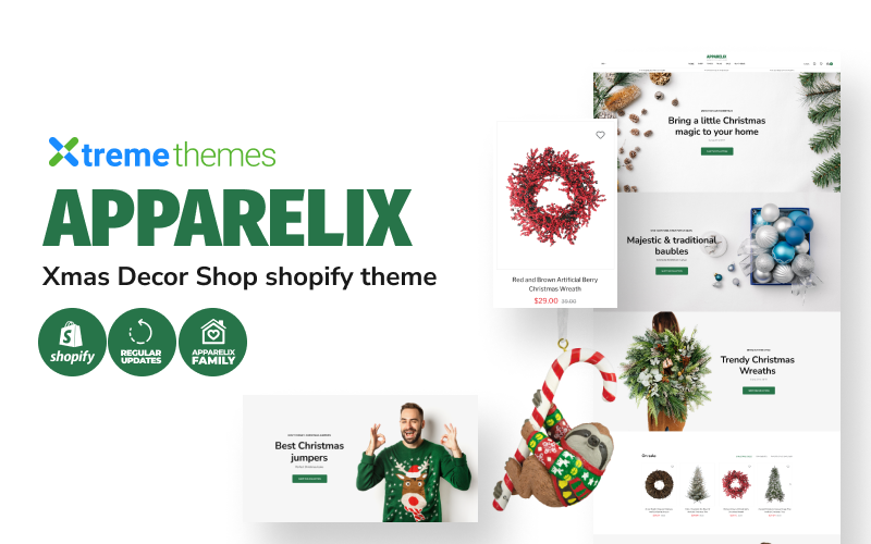 Apparelix Christmas Tree Shop Xmas Decor Shopify-tema