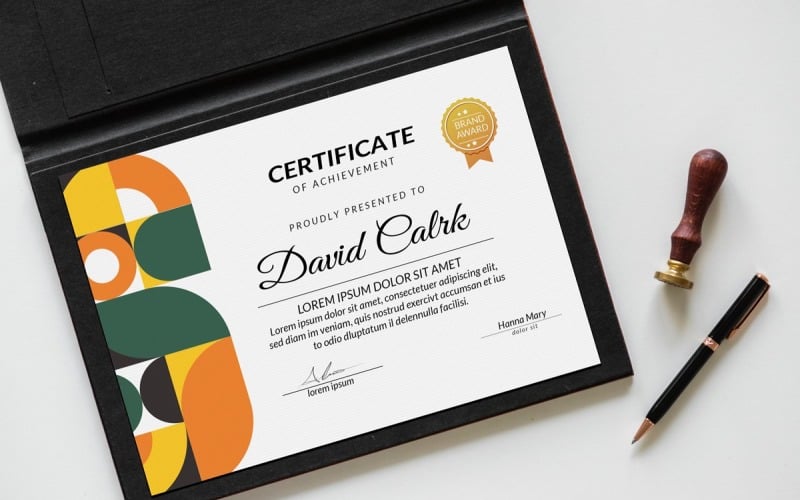 Modern Certificate Template v6.0