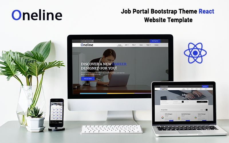 Oneline - Plantilla React del portal de empleo