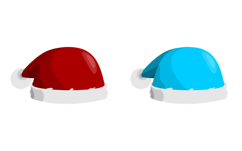 Cappello di Babbo Natale - Icona di vettore di Babbo Natale pronto all'uso