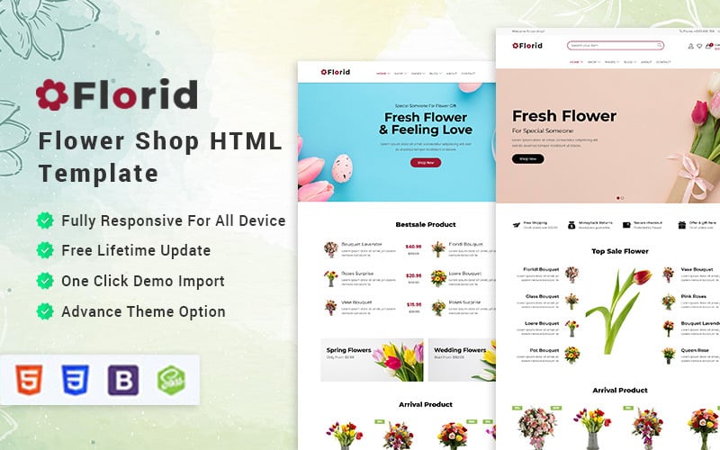 Florid - Flower & 花店HTML模板