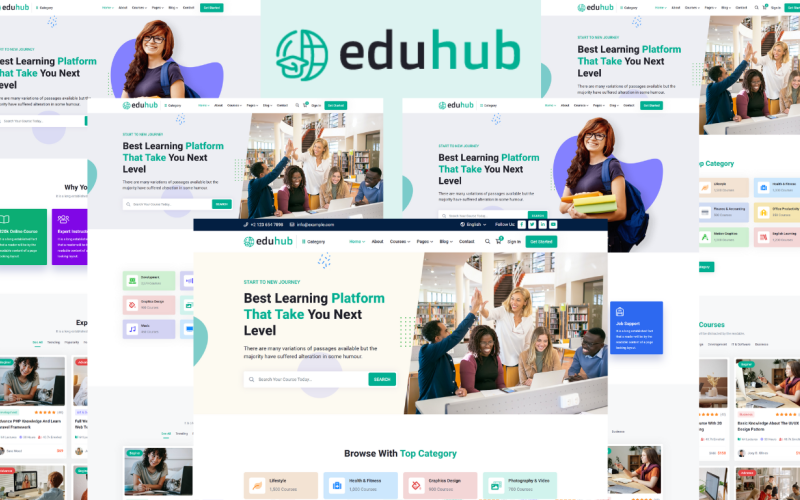 Eduhub -教育和LMS HTML5模板