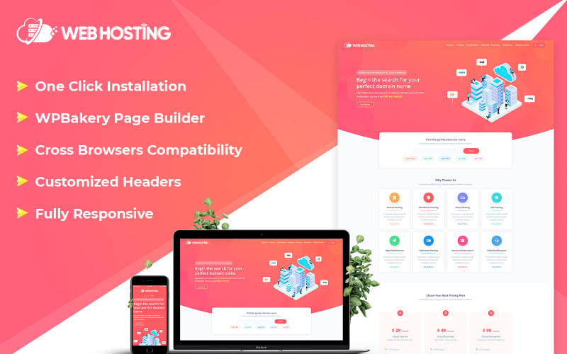 Web Hosting Téma WordPress