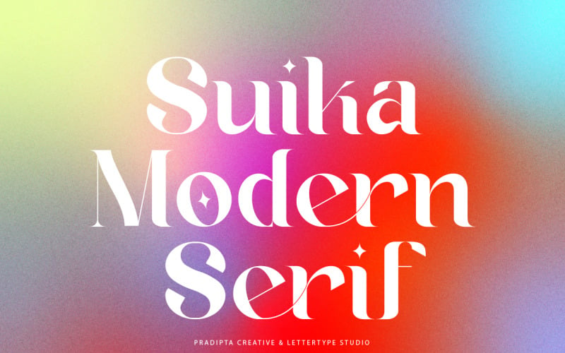 Suika是一种现代/复古字体