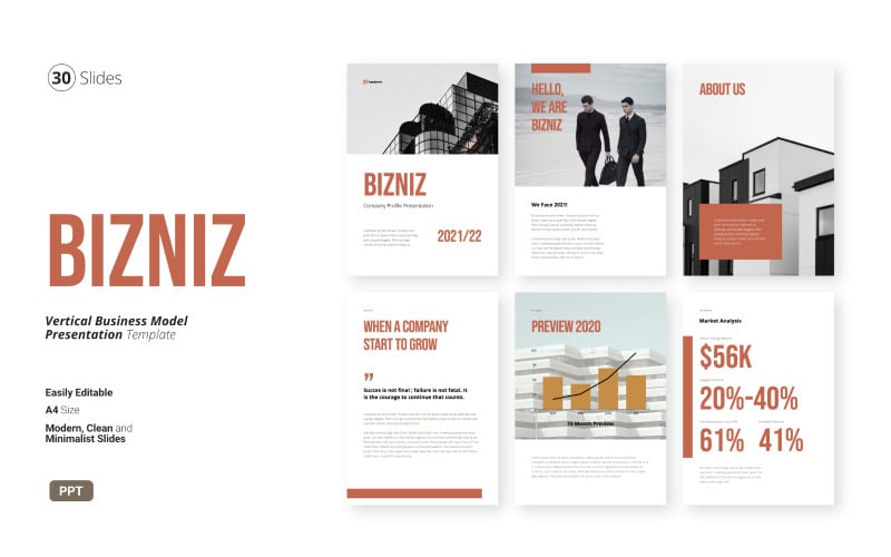 Bizniz -垂直商业ppt演示
