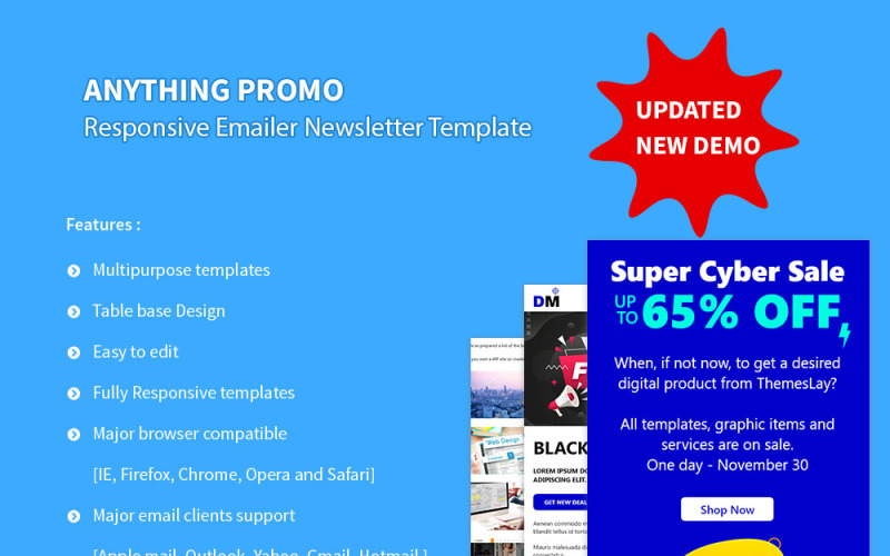 Anything Promo - Responsive E-Mailer-Newsletter-Vorlage