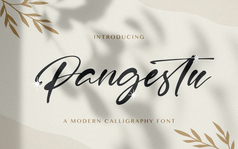 Pangestu -书法字体