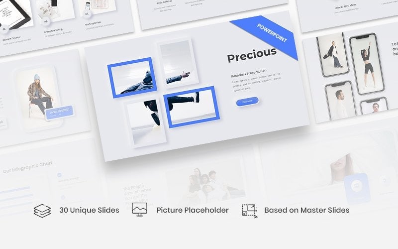 Précieux - Modèle PowerPoint de Pitchdeck
