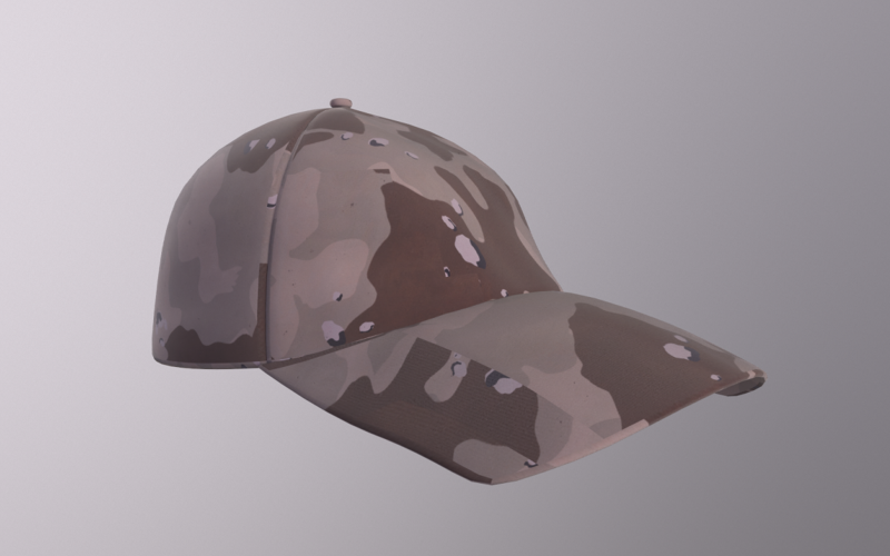 Mütze - Como Wüste 3D-Modell