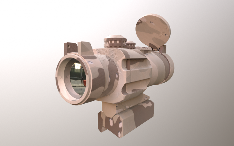 Scope X2 Waffenausrüstung 3D-Modell