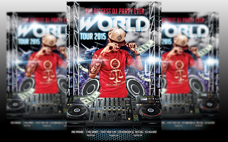 DJ World Tour Flyer Mall