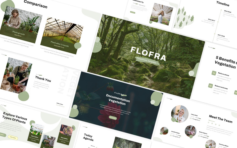 Flofra Powerpoint sablon