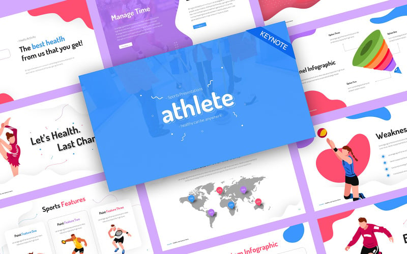 Athlete Sports Olympic Keynote Template