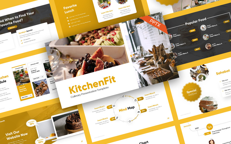 KitchenFit Kulinarisk PowerPoint-mall