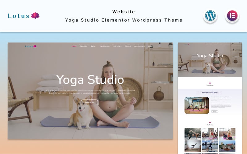 Lotus  - Yoga Studio Website Elementor WordPress Theme