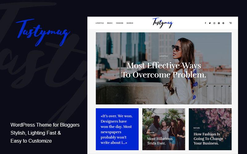 Tastymag - współczesny motyw WordPress dla blogów i czasopism
