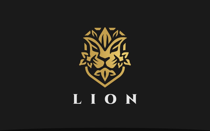 狮头标志豪华狮子标志