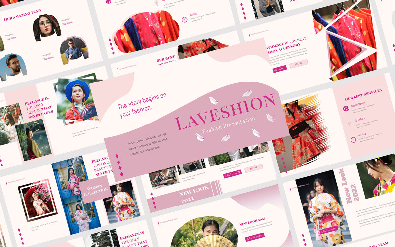 Laveshion – divatos PowerPoint sablon