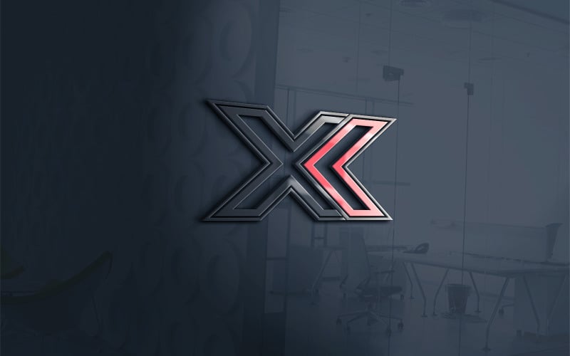 k - x或x - k - letter - creative - abstract - logo - vector - template 4版本