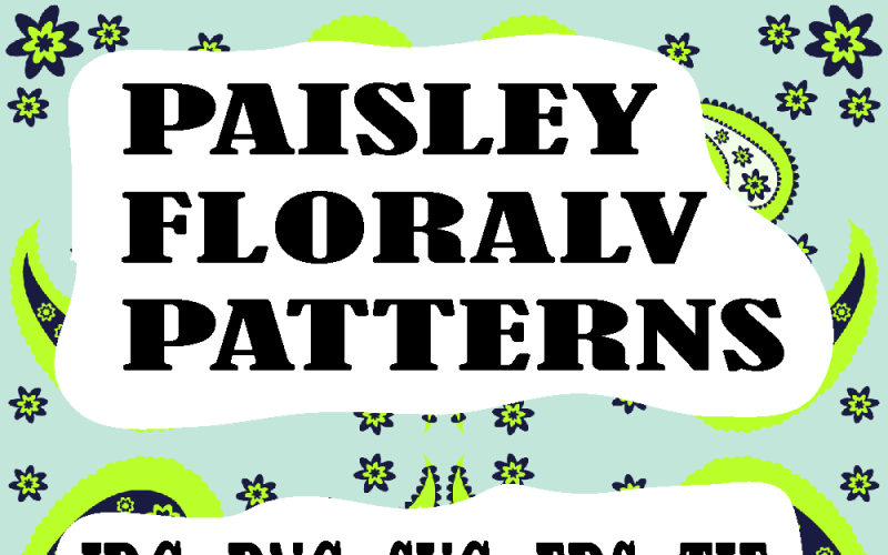 Floral Pattern Paisley Style hgf