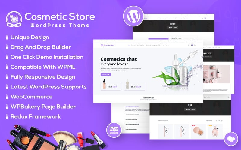 Cosmetic Store WooCommerce Тема