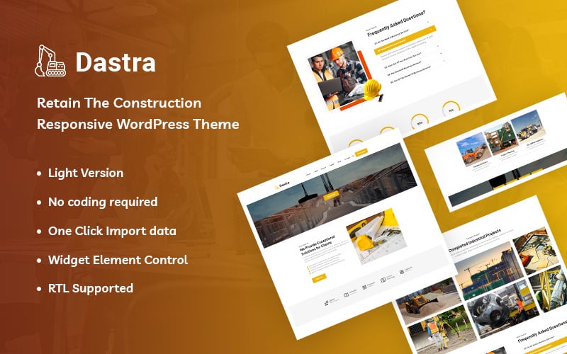 Dastra - Zachowaj motyw WordPress Responsive Construction