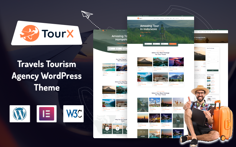 TourX – Utazások Turisztikai Ügynökség WordPress téma