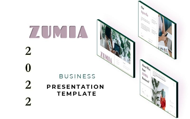 Zumia - Modèle de présentation d'entreprise