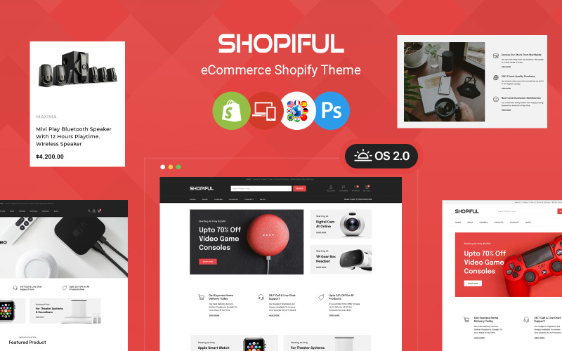 Shopiful – elektronické téma Shopify