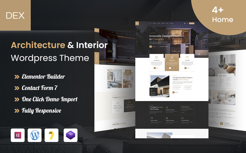 DEX - Tema de WordPress para arquitectura, mobilio by diseño de interiores
