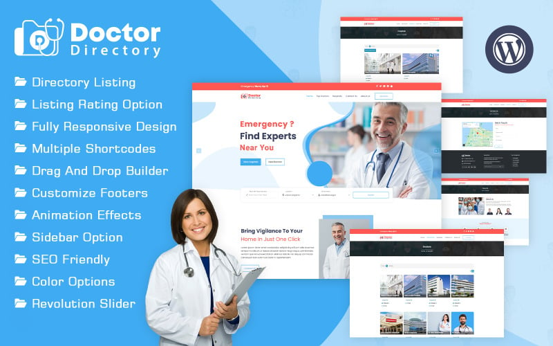 医生 Directory WordPress Theme