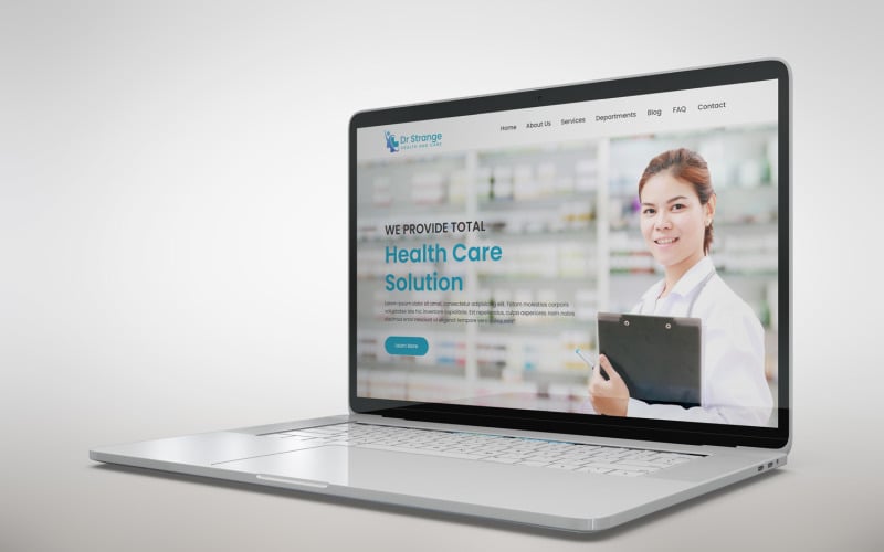 奇异博士- HTML健康和护理目标页面模型